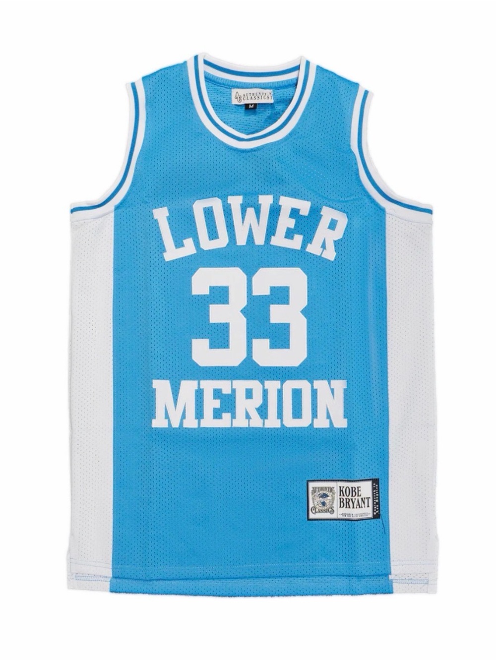 🏀⛹🏾🏀 Kobe Bryant Lower Merion #33 Men's Basketball Jersey - Light Blue/White